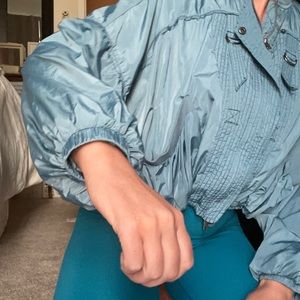 Free people cropped wind breaker